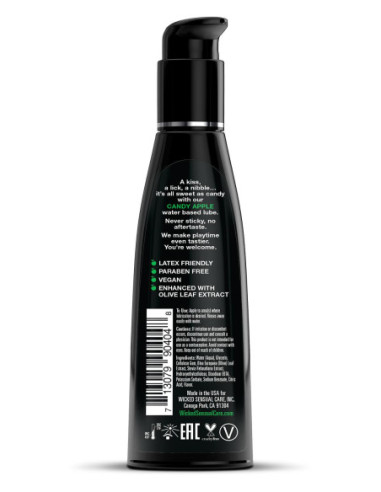 WICKED AQUA CANDY APPLE FLAVORED LUBRICANT 120ML