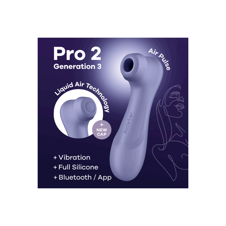 SATISFYER PRO 2 GENERATION 3
 CONNECT APP LILAC