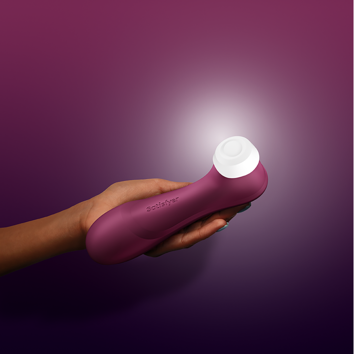 SATISFYER PRO 2 GENERATION 3
 WITH LIQUID AIR  WINE RED