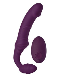 BOLD. STORM REMOTE CONTROLLED STRAPLESS VIBRATOR STORM WITH 6 INCH DILDO