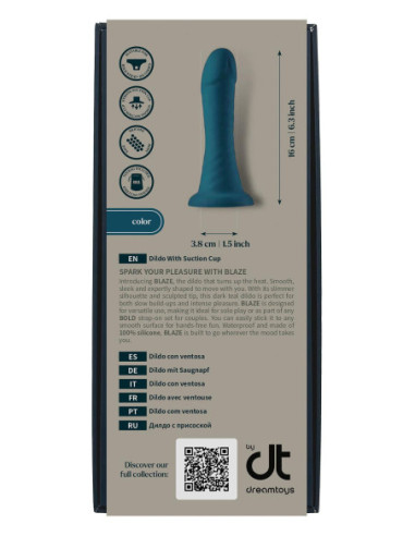 BOLD. BLAZE DILDO WITH SUCTION CUP BLAZE WITH 6 INCH DILDO