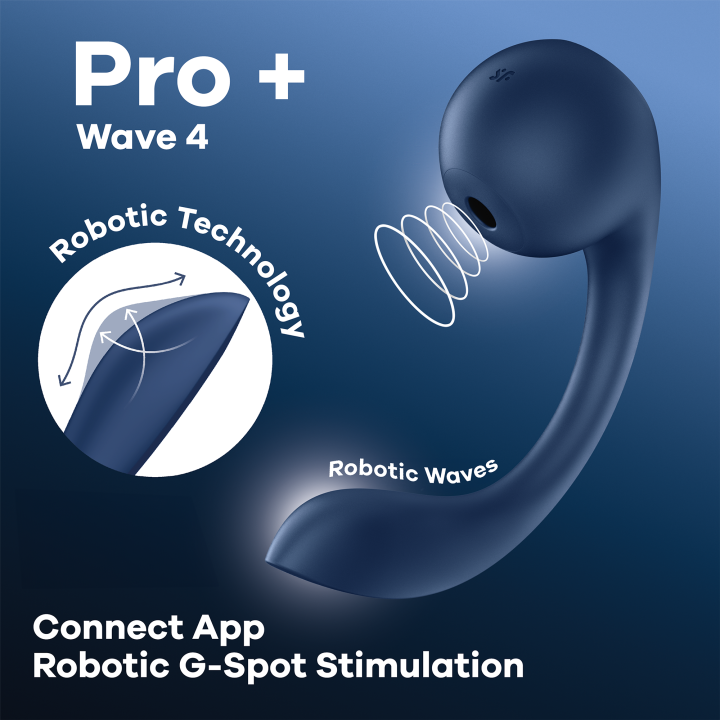 SATISFYER PRO+ WAVE 4 CONNECT APP DARK BLUE