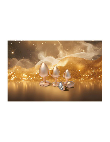 GLEAMING LOVE PEARL GOLD PLUG MEDIUM