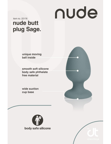 NUDE SAGE BUTT PLUG - TRAVELSIZE