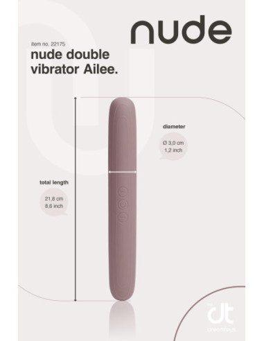 NUDE AILEE DOUBLE VIBRATOR - TRAVELSIZE
