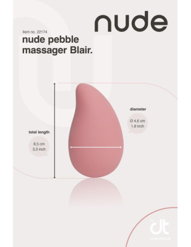 NUDE BLAIR PEBBLE MASSAGER - TRAVELSIZE