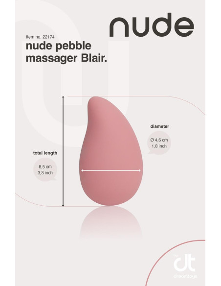 NUDE BLAIR PEBBLE MASSAGER - TRAVELSIZE
