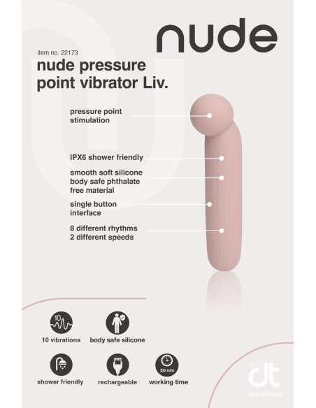 NUDE LIV PRESSURE POINT VIBRATOR - TRAVELSIZE