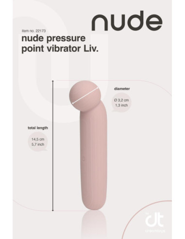 NUDE LIV PRESSURE POINT VIBRATOR - TRAVELSIZE