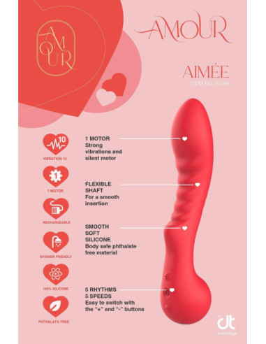 AMOUR FLEXIBLE G-SPOT VIBE AIMEE