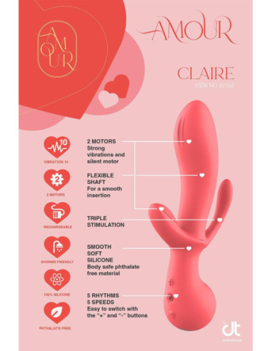 AMOUR TRIPLE PLEASURE VIBE CLAIRE