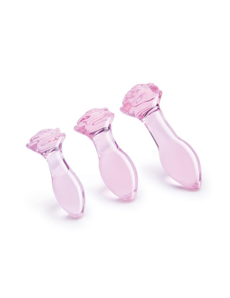 GLAZE GLASS ROSEBUD ANAL TRAINING SET