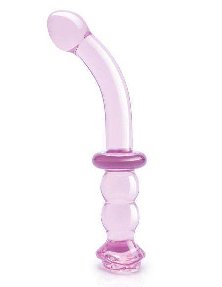 GLAZE GLASS ROSEBUD G-SPOT DILDO