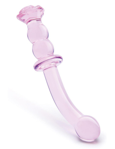 GLAZE GLASS ROSEBUD G-SPOT DILDO