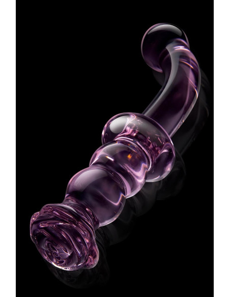 GLAZE GLASS ROSEBUD G-SPOT DILDO