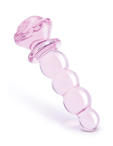 GLAZE GLASS ROSEBUD BEADED  PLUG