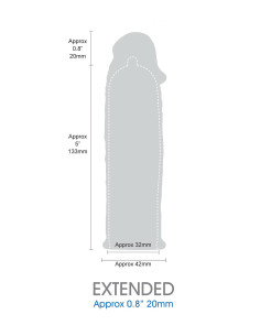 LENGTH EXTENDER SLEEVE 6 INCH BLACK 2