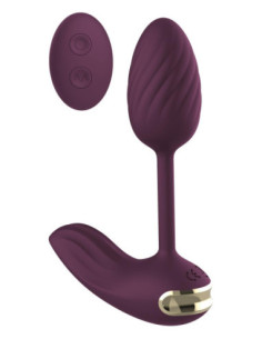 ESSENTIALS FLEXIBLE WEARABLE VIBRATING EGG PURPLE