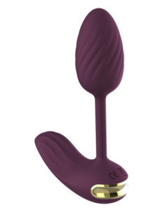 ESSENTIALS FLEXIBLE WEARABLE VIBRATING EGG PURPLE 2