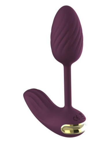 ESSENTIALS FLEXIBLE WEARABLE VIBRATING EGG PURPLE