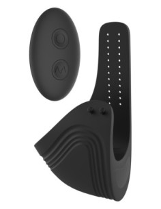 RAMROD ADJUSTABLE VIBRATING COCKRING WITH REMOTE BLACK