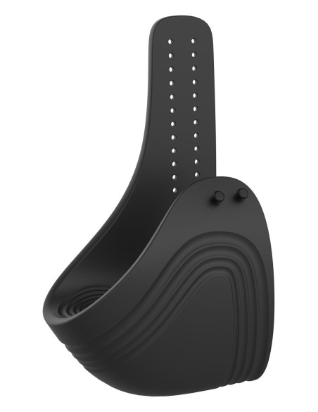 RAMROD ADJUSTABLE VIBRATING COCKRING WITH REMOTE BLACK