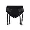 BOLD. REVA STRAP-ON GARTER BRIEF WITH DILDO, L