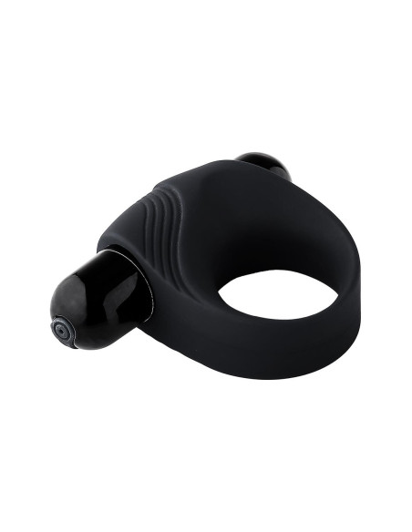 RAMROD VIBRATING COCKRING WITH BIG BULLET BLACK