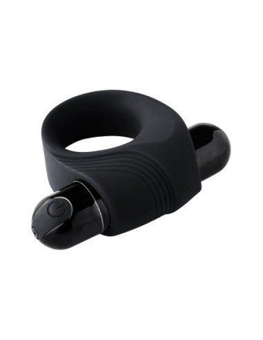 RAMROD VIBRATING COCKRING WITH BIG BULLET BLACK