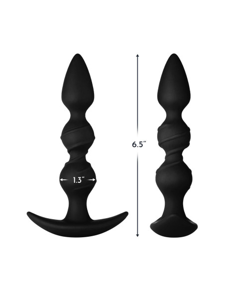 FORTO F-42 SPIRAL BEADS BLACK