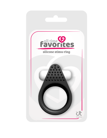 ALL TIME FAVORITES SILICONE STIMU-RING BLACK