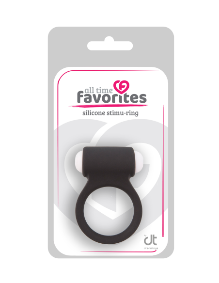 ALL TIME FAVORITES SILICONE STIMU-RING BLACK