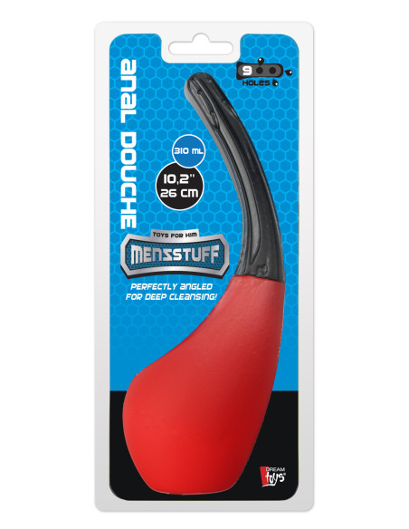 MENZSTUFF 9 HOLE ANAL DOUCHE RED/BLACK