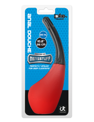 MENZSTUFF 9 HOLE ANAL DOUCHE RED/BLACK
