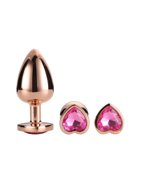 GLEAMING LOVE ROSE GOLD PLUG SET