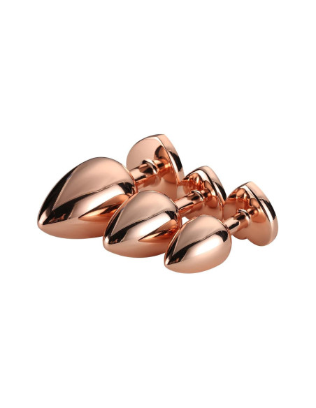 GLEAMING LOVE ROSE GOLD PLUG SET