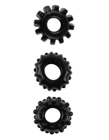 ALL TIME FAVORITES SET OF 3 COCKRINGS BLACK