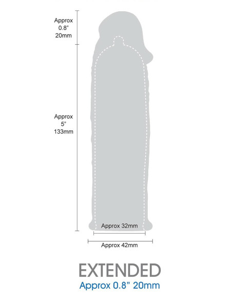 LENGTH EXTENDER SLEEVE 6 INCH BLACK