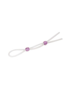 SILICONE LASSO COCK RING DUAL BEADS 2