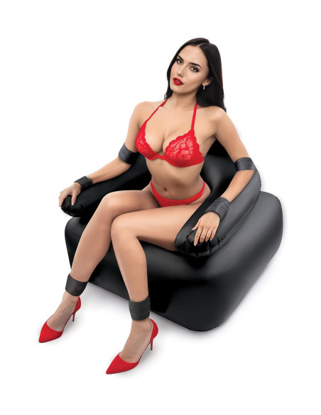 WHIPSMART INFLATABLE BONDAGE CHAIR WITH VIBRATING DILDO