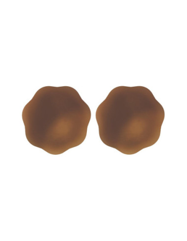 PEEKABOOS SELF ADHESIVE SILICONE NIPPLE COVERS, BROWN