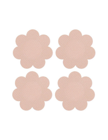 PEEKABOOS SELF ADHESIVE SATIN NIPPLE COVERS, NUDE