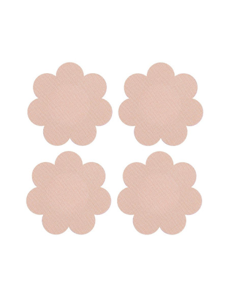 PEEKABOOS SELF ADHESIVE SATIN NIPPLE COVERS, NUDE