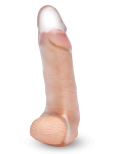 SIZE UP CLEAR VIEW PENIS EXTENDER WITH BALL LOOP GIRTHY 2