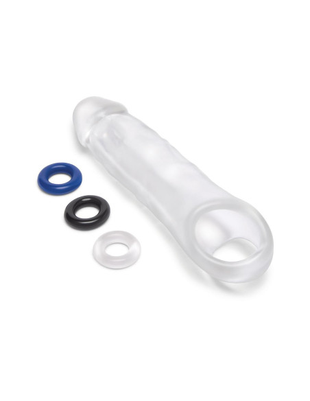 SIZE UP CLEAR VIEW PENIS EXTENDER WITH BALL LOOP GIRTHY