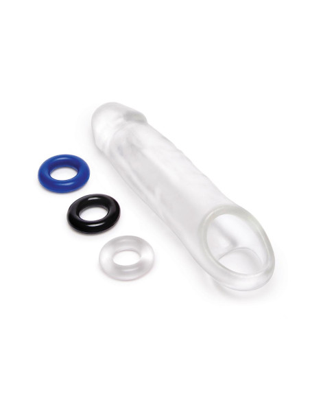 SIZE UP CLEAR VIEW PENIS EXTENDER WITH BALL LOOP CLASSIC