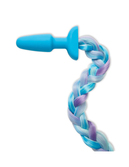 WHIPSMART 4.9 INCH SILICONE PLUG WITH PLAY TAILS UNICORN TAIL