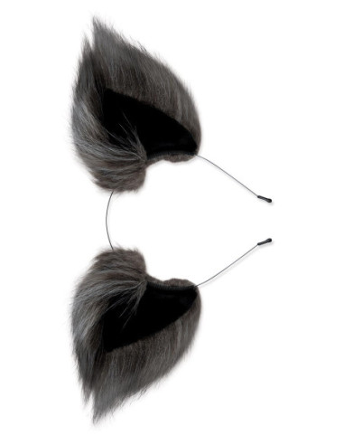 WHIPSMART 4.5 INCH SILICONE PLUG WITH GREY INDIGO FOX TAIL SET