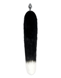 WHIPSMART 2,5 INCH METAL PLUG WITH 14 INCH BLACK INDIGO FOX TAIL 2