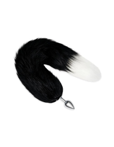 WHIPSMART 2,5 INCH METAL PLUG WITH 14 INCH BLACK INDIGO FOX TAIL